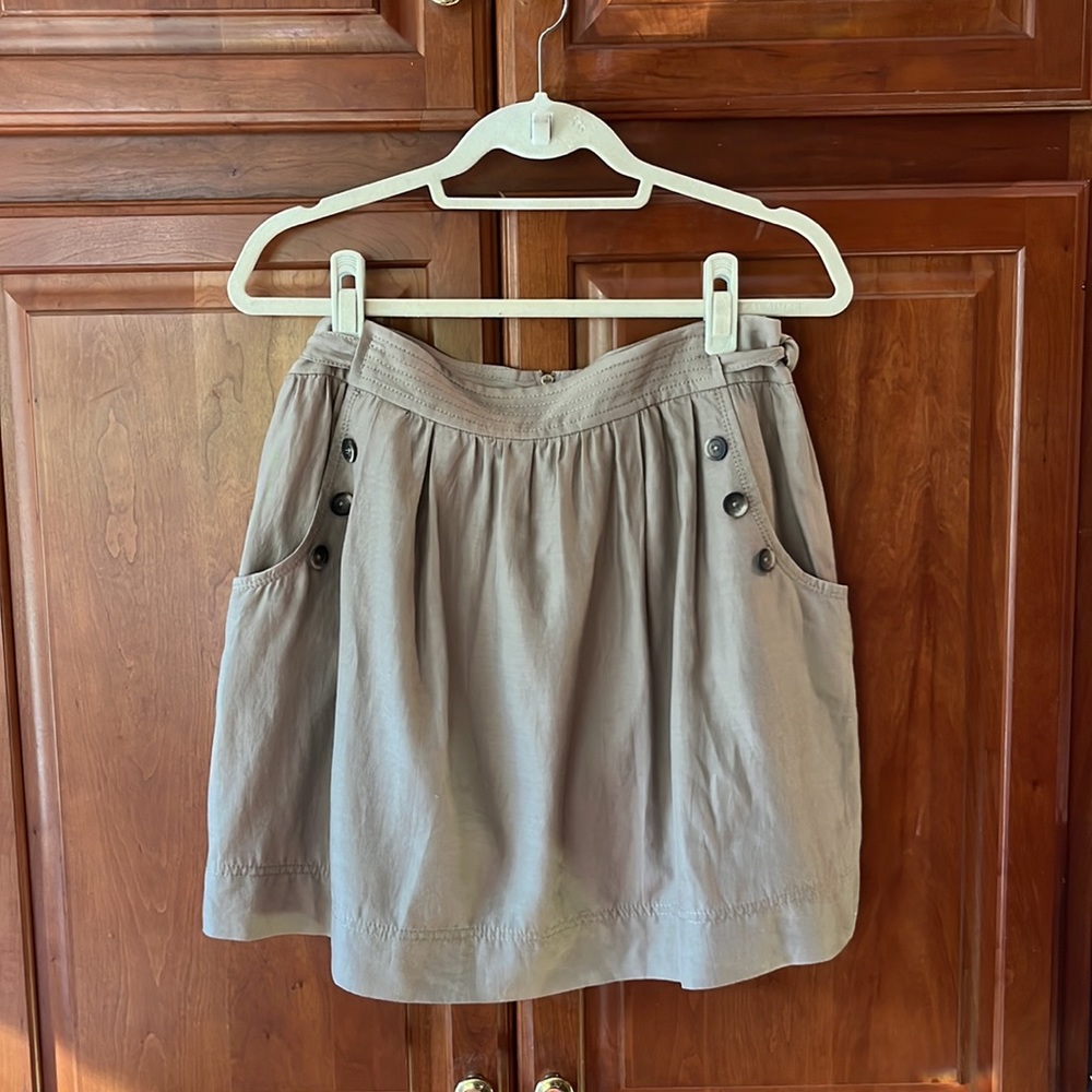 Anthropologie Silk Skirt